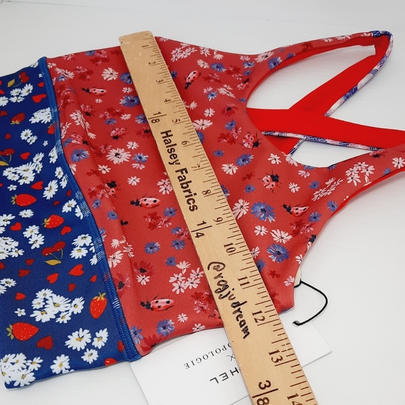 NEW Kachel Anthropologie Floral Sport Bra - Picture 9 of 13